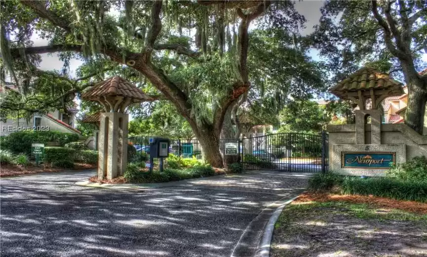 Enter your private community through the secure gates lined with Spanish Moss cloaked trees