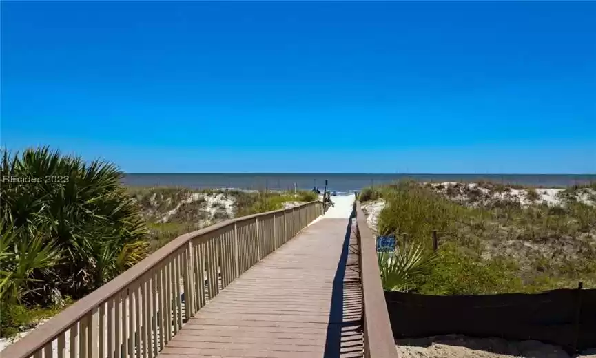 Beach access from Shipyard beach club