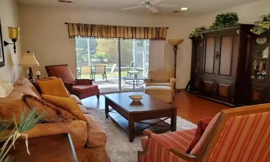 The Great room has beautiful hardwood floors!