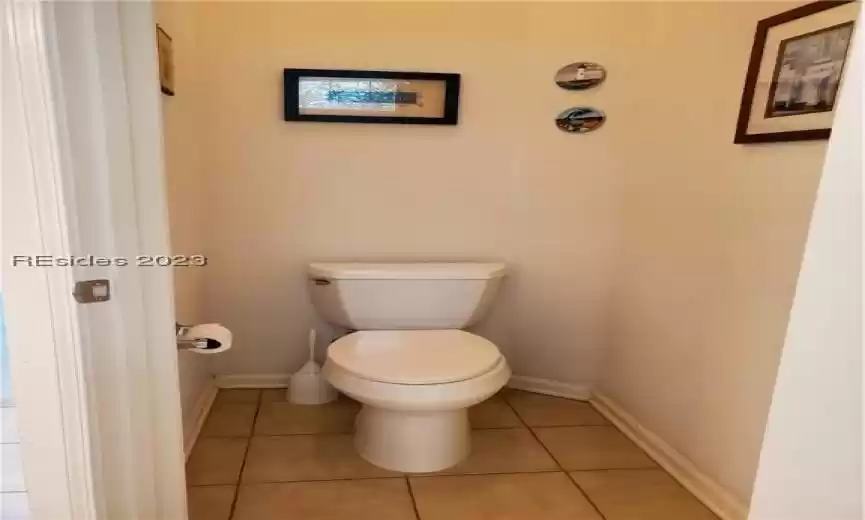 Private toilet area in master bath.