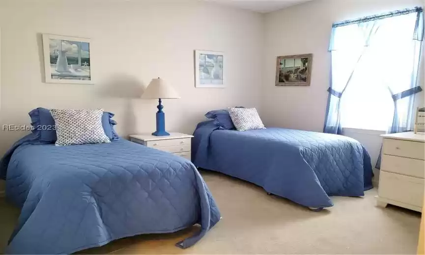 Spacious guest bedroom