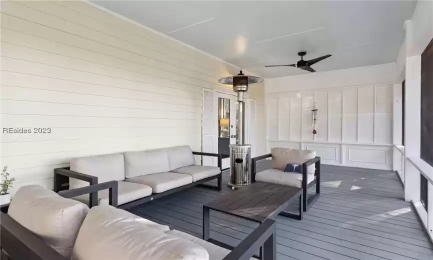 Porch off of the master bedroom