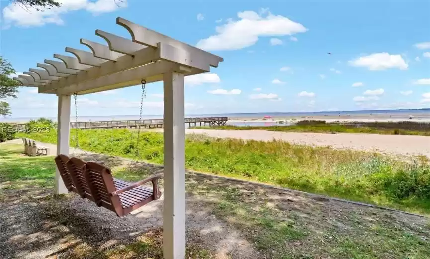 Peaceful landscape overlooking the Port Royal Sound