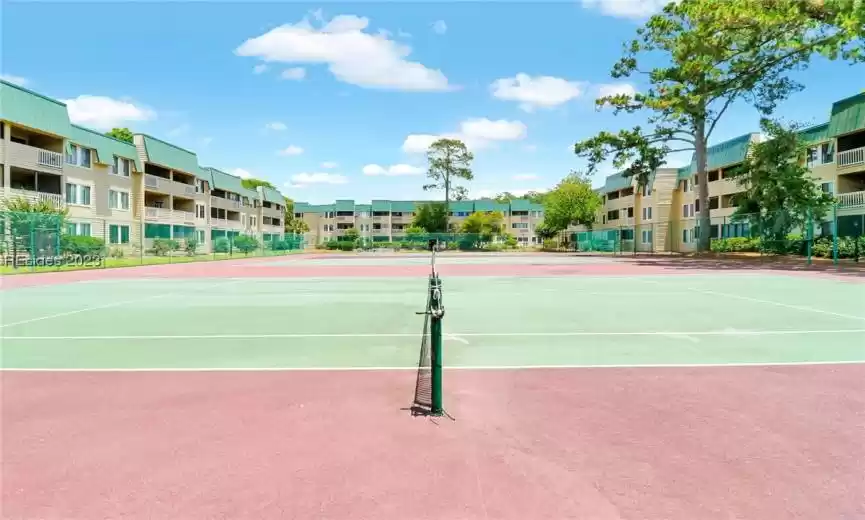 Tennis Courts on property