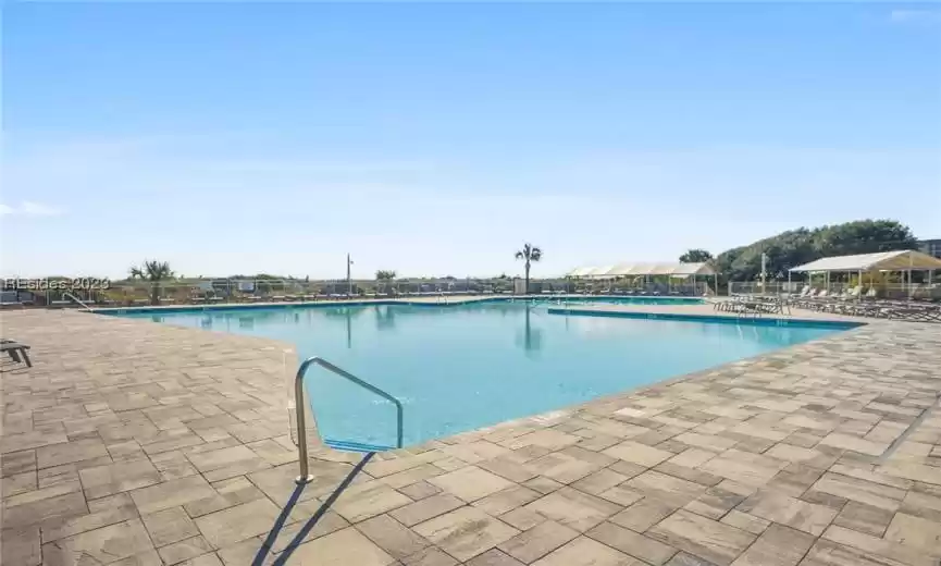 View of pool with a patio area