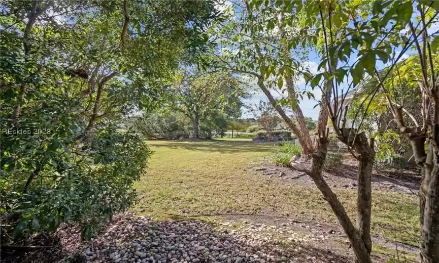 Peek-a-boo view of the lagoon