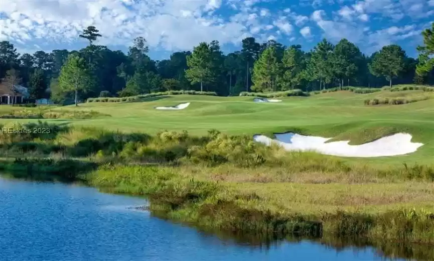 Surrounding community featuring a water view