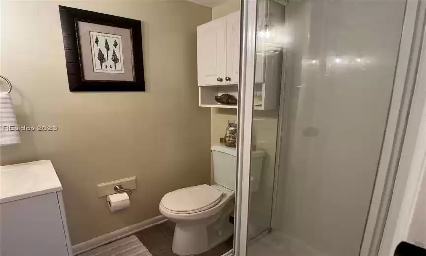 Walk in shower in second bathroom