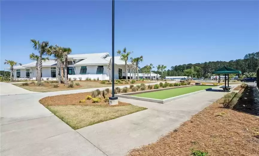 Bocci court and Fitness Center
