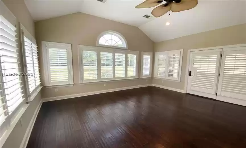 Luxury Sunroom with magnificant views of par 3 golf hole