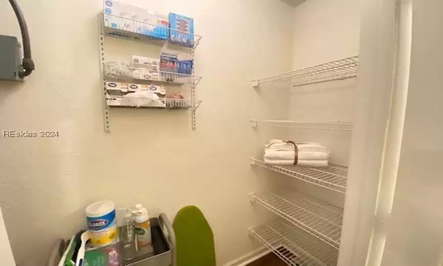 View of linen closet