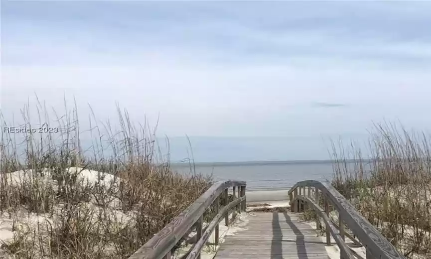 Boardwalk to the beach.