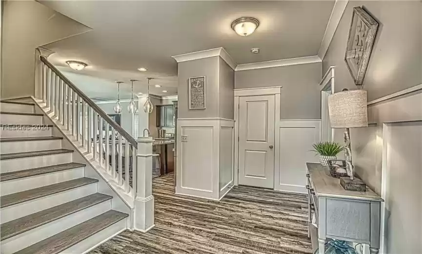 Entryway into Main Floor & Staircase to Upper Floors.