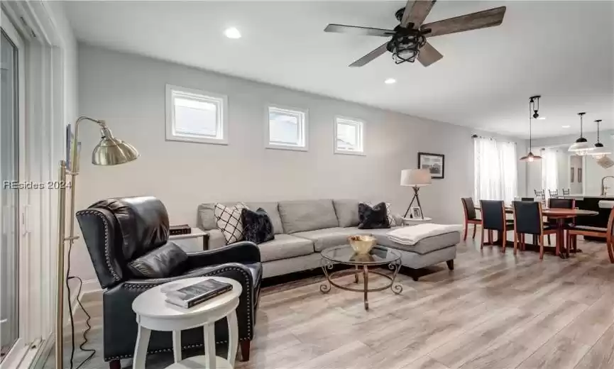 Light and bright interior.
