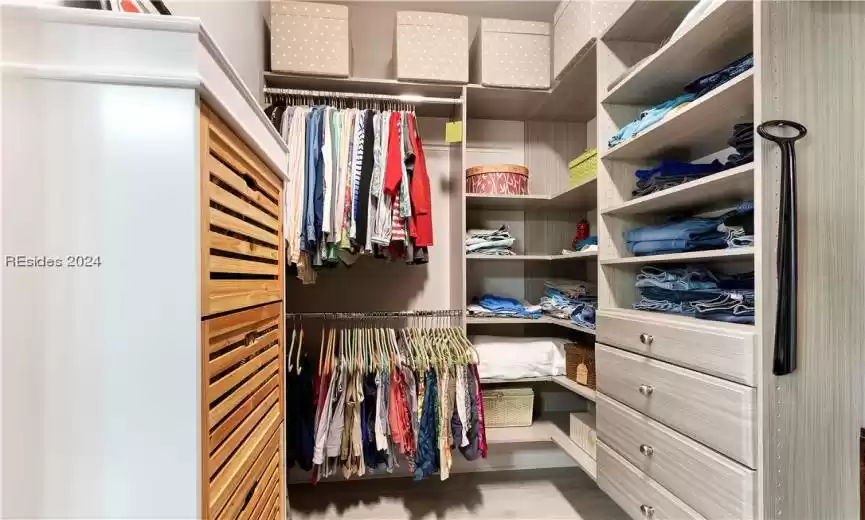 View of spacious closet