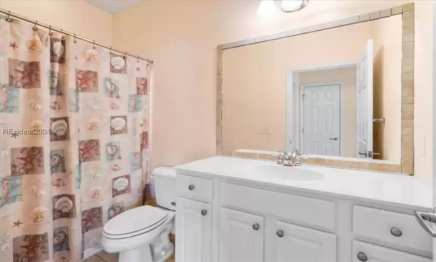 This is the second full bathroom - with a tub/shower combo and tall vanity!