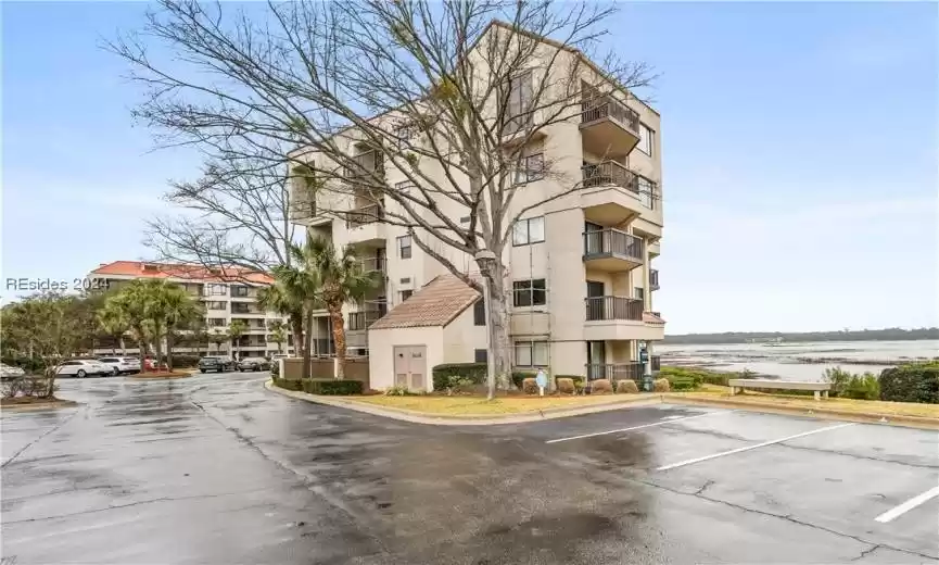 Showing the Port building to the left of the Captains Quarters Complex. (The Starboard building is to the right)