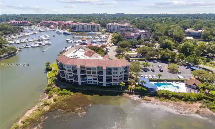 Shelter Cove Marina in the background. All restaurants and shops are in walking distance.