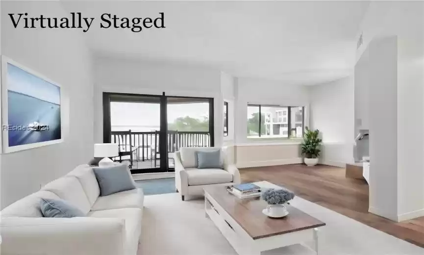 Virtually Staged Living Room