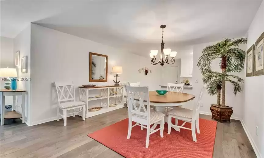 Dining area just off the kitchen and living room.