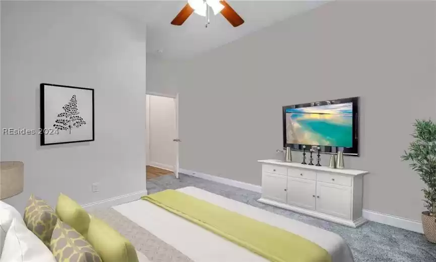 Bedroom #2. Image is virtually staged.