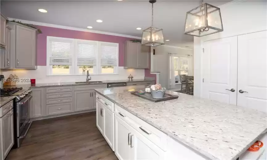 Check out the double-door pantry!