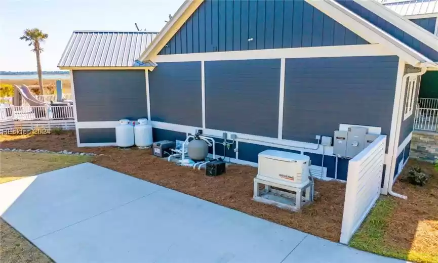 Propane and pool heater along with full house generator.