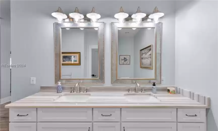 Master Bath with double sinks