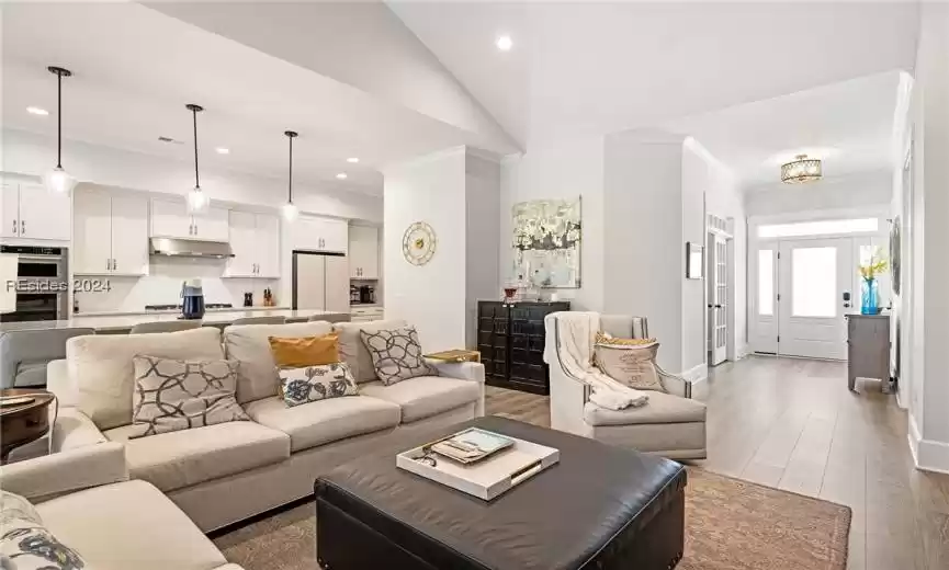 Great room open to kitchen