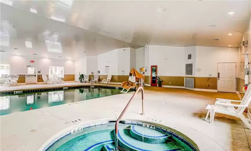 Indoor pool and spa