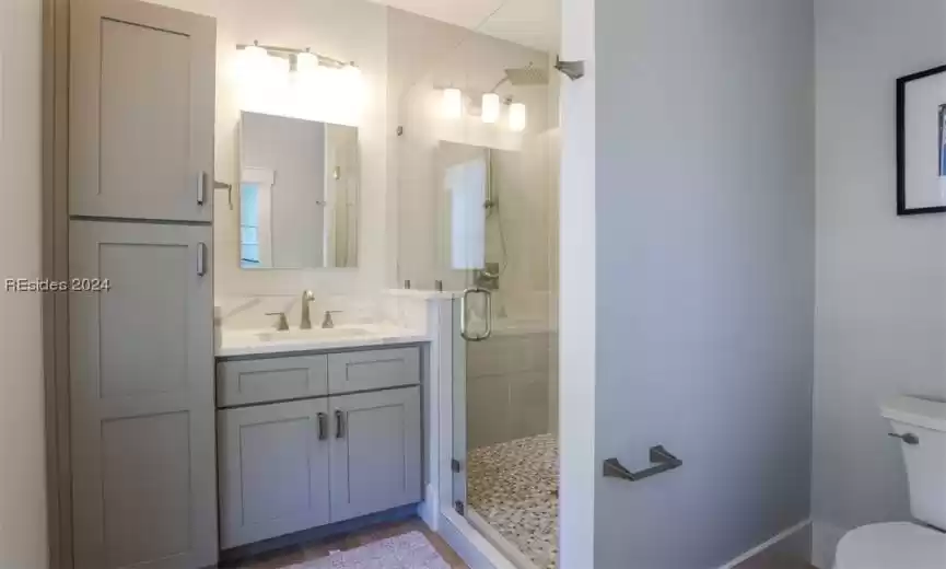 Examples of finishes and proof of quality workmanship from another built home in the neighborhood by the same firm.