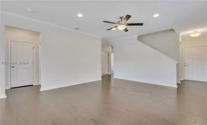 Living Room, hallway on the left leads to primary bedroom