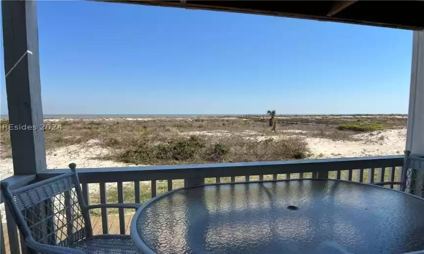 Beautiful ocean views from private deck.