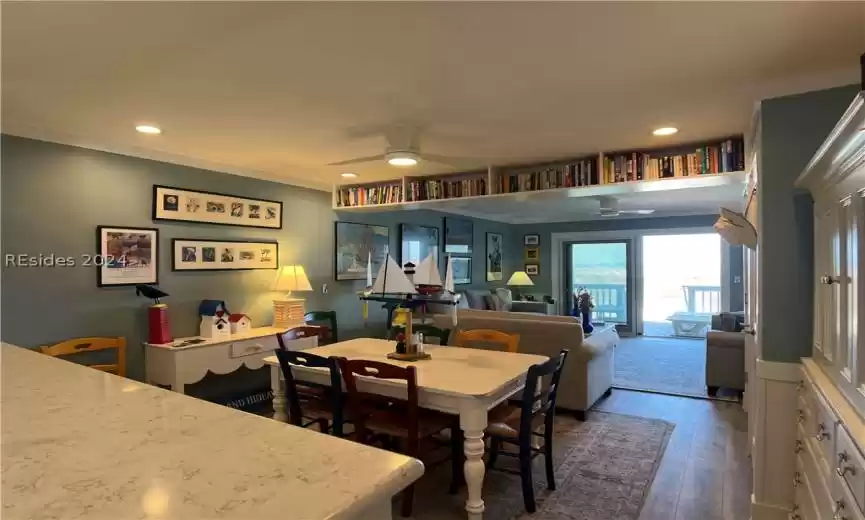 Kitchen to Dining Room and living room with ocean views!