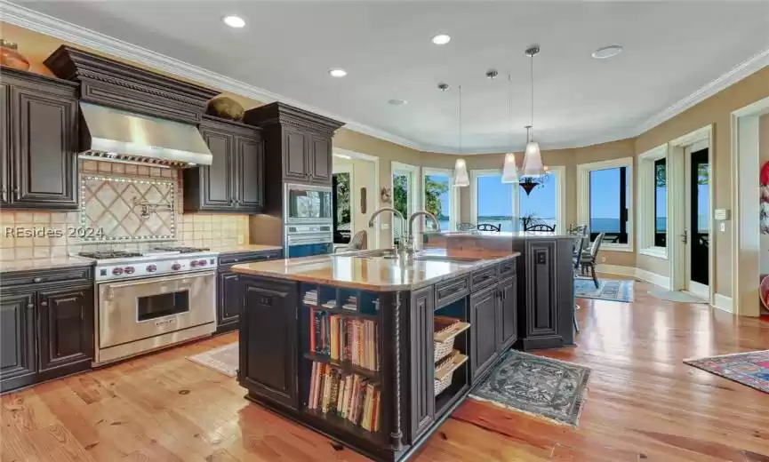 Kitchen with Top of the Line SS Appliances