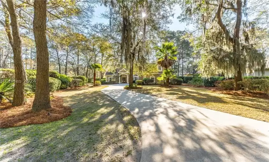 View of front of home with a front lawn