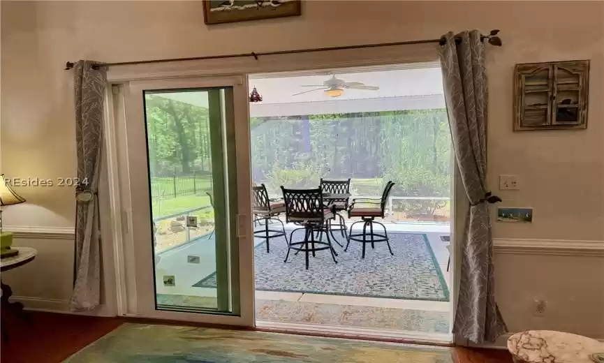 Back Porch with Triple Slider