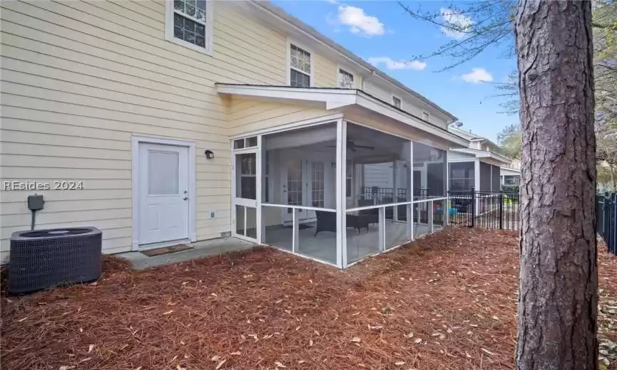 Back door of garage