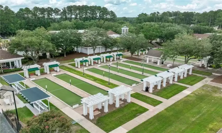 Community bocci ball courts