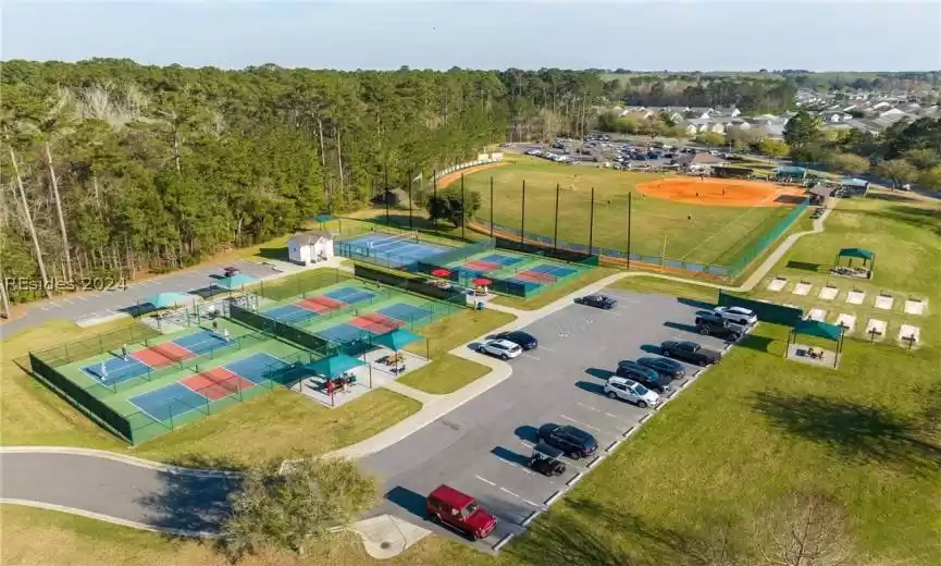 Community Pickle Ball courts & baseball field