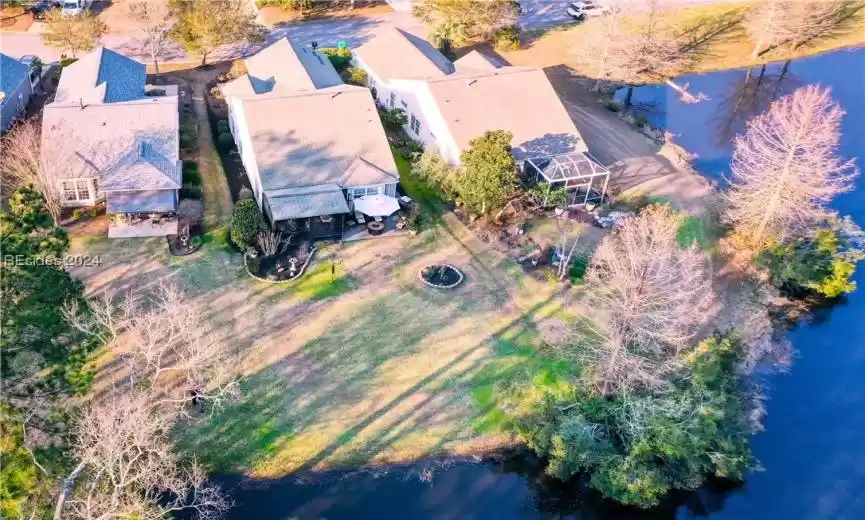Arial view of Property