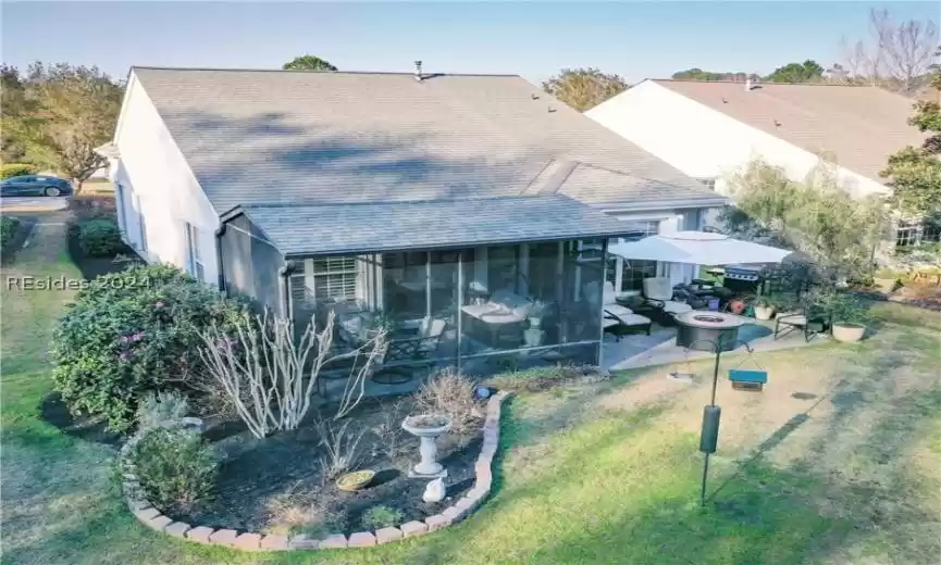 Arial of back of Home