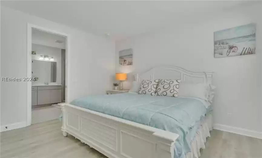 Looking into the bathroom