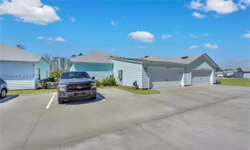 Garage and ample parking spaces
