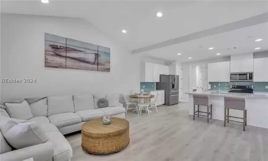 LVP flooring and vaulted ceilings