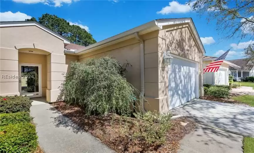Walkway leading into the home