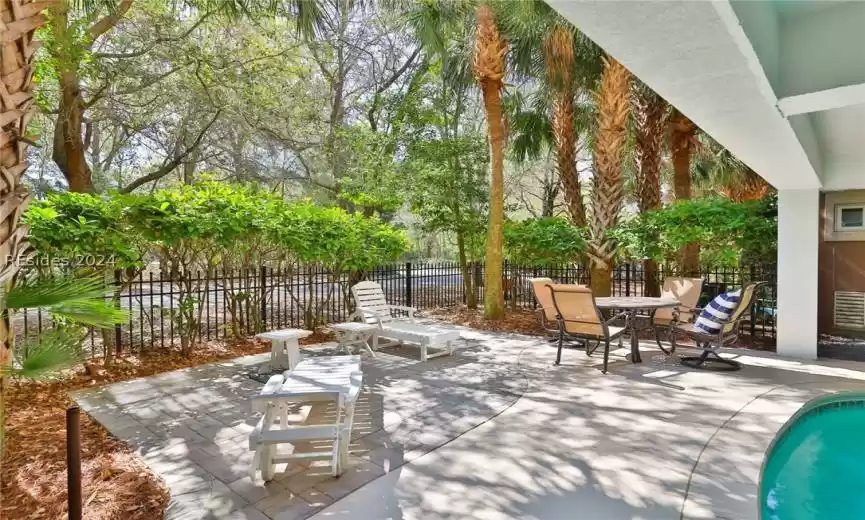 Fenced yard for privacy