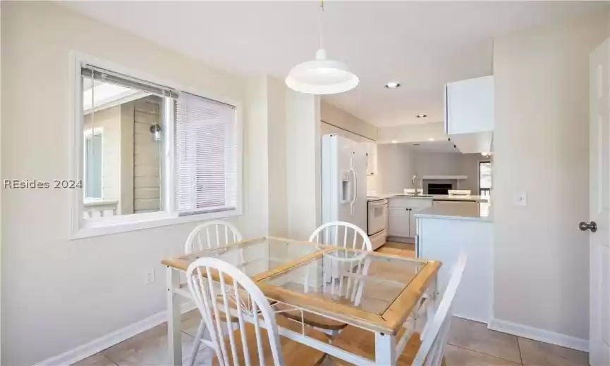 Great space for an eat in kitchen - showing the open space to the kitchen.