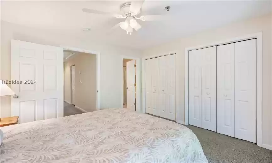 Second bedroom with ensuite and plenty of closet space. Owner uses this second level bedroom as the primary.