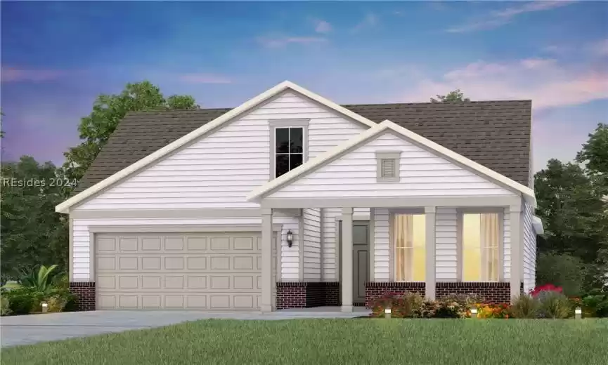 This is a rendering, not the actual home.